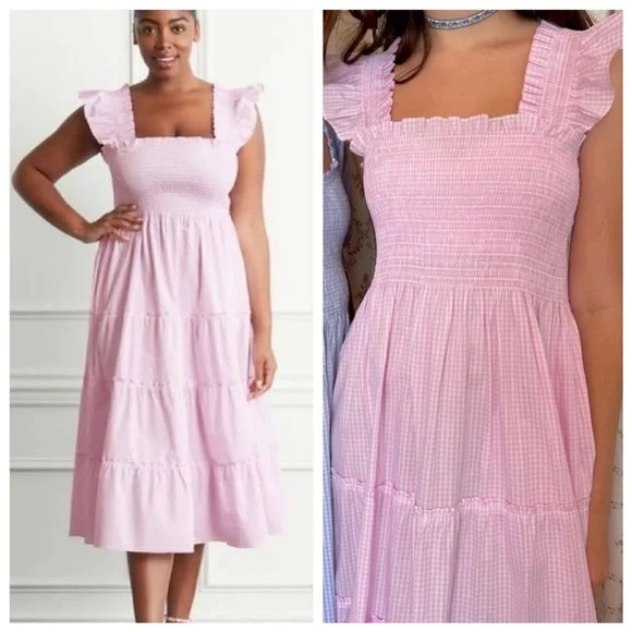 Hill House Ellie Nap Dress Pink Gingham NWT XXL - Picture 13 of 16